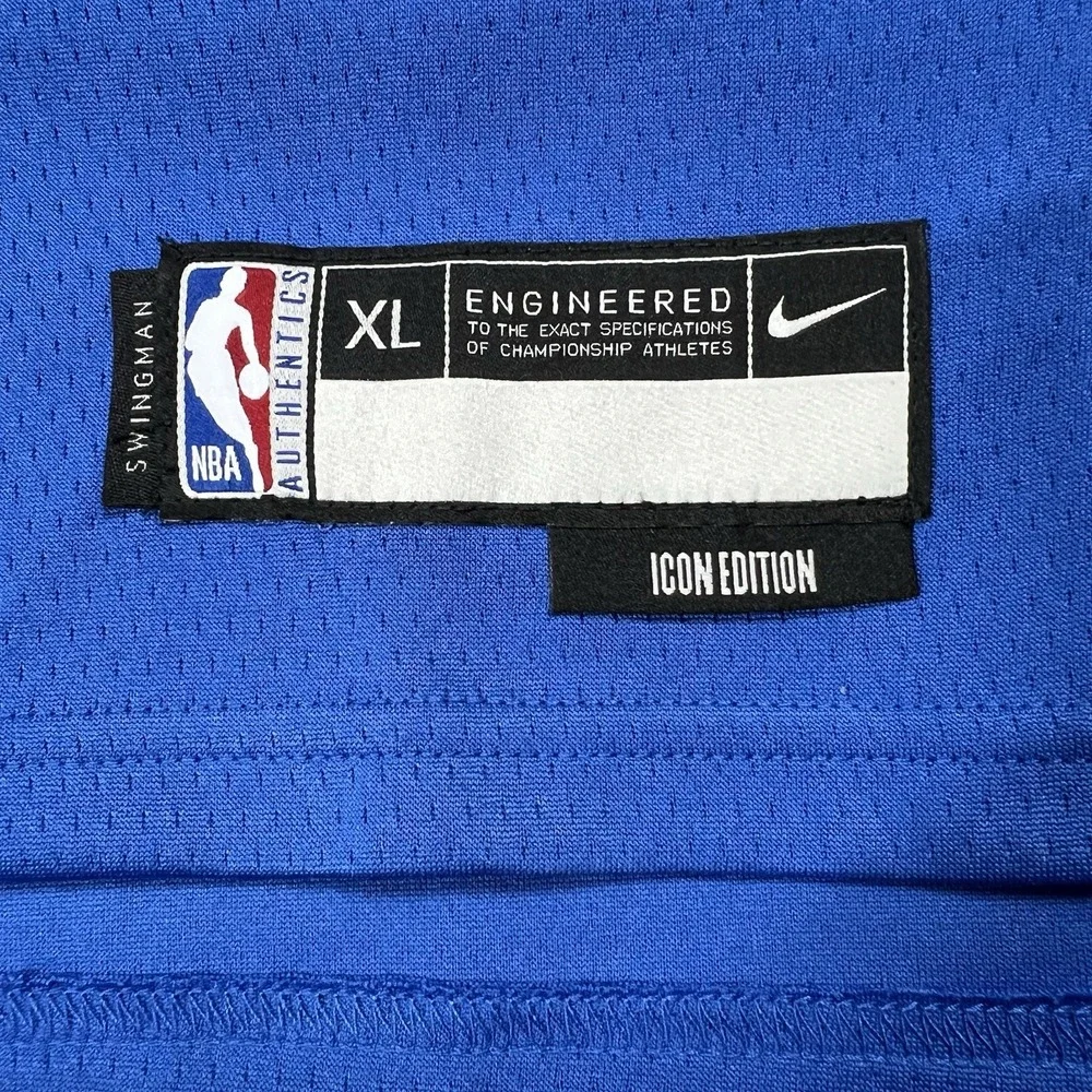 Nike‎ Dri-Fit Luka Doncic Blue Dallas Mavericks Jersey #77 Swingman Icon Yth XL